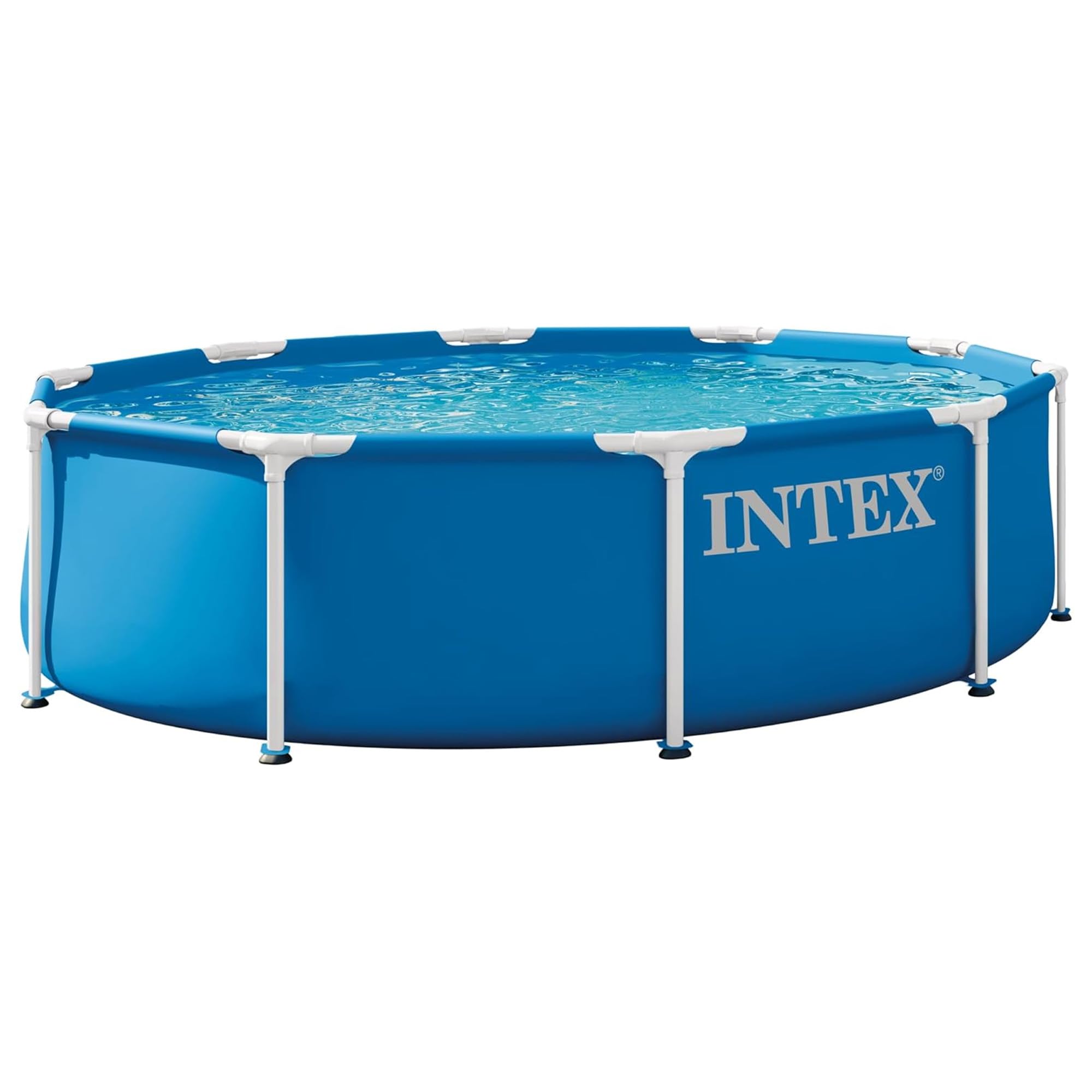 INTEX Metal Frame 15 ft x 48 in Above Ground Pool Set, Round Swimming Pool with Steel Frame, 1000 GPH Cartridge Filter Pump, and Type A Filter Cartridge