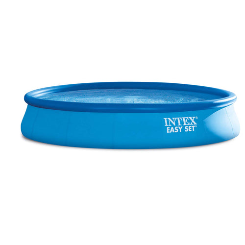 INTEX Easy Set 15 ft x 48in Above Ground Pool Set, Round Inflatable Swimming Pool with 1000 GPH Cartridge Filter Pump, Ladder, Cover, & Ground Cloth