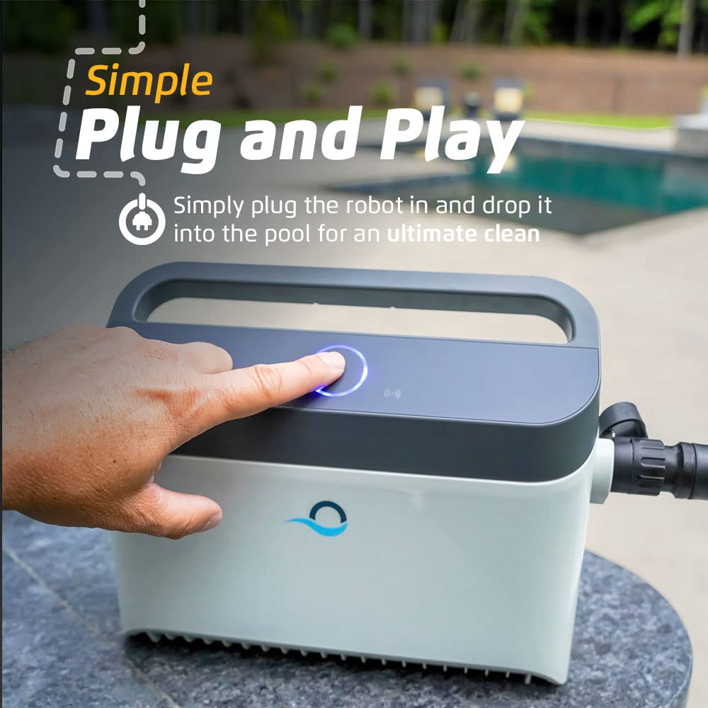 Dolphin Nautilus CC Automatic Robotic Pool Vacuum Cleaner, Wall Climbing Scrubber Brush, Top Load Filter Access, Ideal for Above/In-Ground Pools up to 33 FT in Length