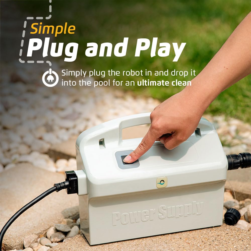 Dolphin Nautilus CC Automatic Robotic Pool Vacuum Cleaner, Wall Climbing Scrubber Brush, Top Load Filter Access, Ideal for Above/In-Ground Pools up to 33 FT in Length