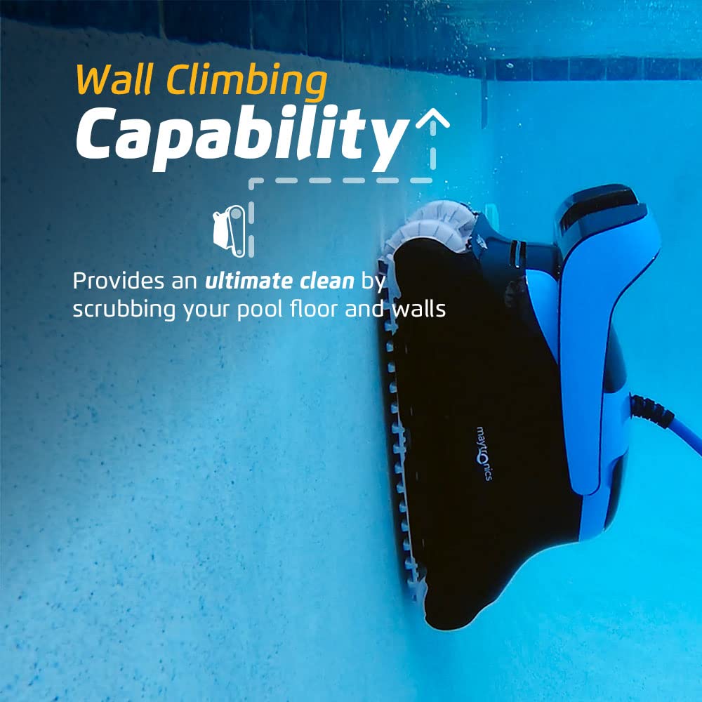Dolphin Nautilus CC Pro Wi-Fi Automatic Robotic Pool Vacuum Cleaner, Wall Climbing, Waterline Scrubber Brush, Ideal for In-Ground Pools up to 50 FT in Length