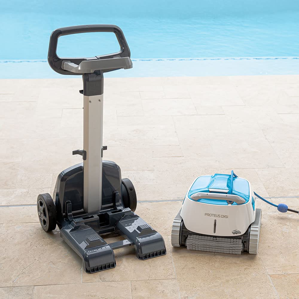 Dolphin Proteus DX3 Automatic Robotic Pool Vacuum Cleaner, Wall Climbing, Active Scrubber Brush, Ideal for In-ground Pools up to 33 FT in Length