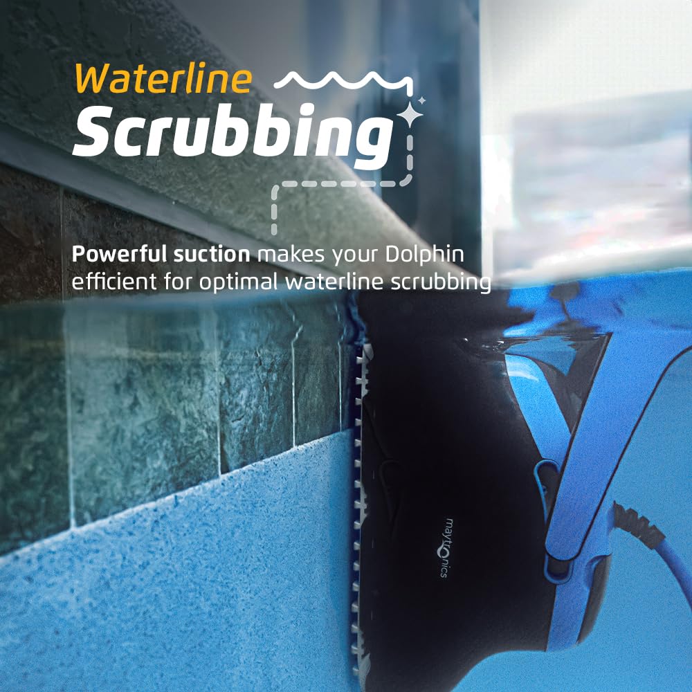 Dolphin Nautilus CC Pro Wi-Fi Automatic Robotic Pool Vacuum Cleaner, Wall Climbing, Waterline Scrubber Brush, Ideal for In-Ground Pools up to 50 FT in Length