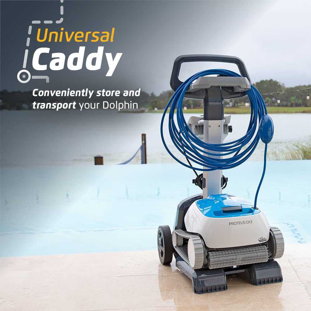 Dolphin Proteus DX3 Automatic Robotic Pool Vacuum Cleaner, Wall Climbing, Active Scrubber Brush, Ideal for In-ground Pools up to 33 FT in Length