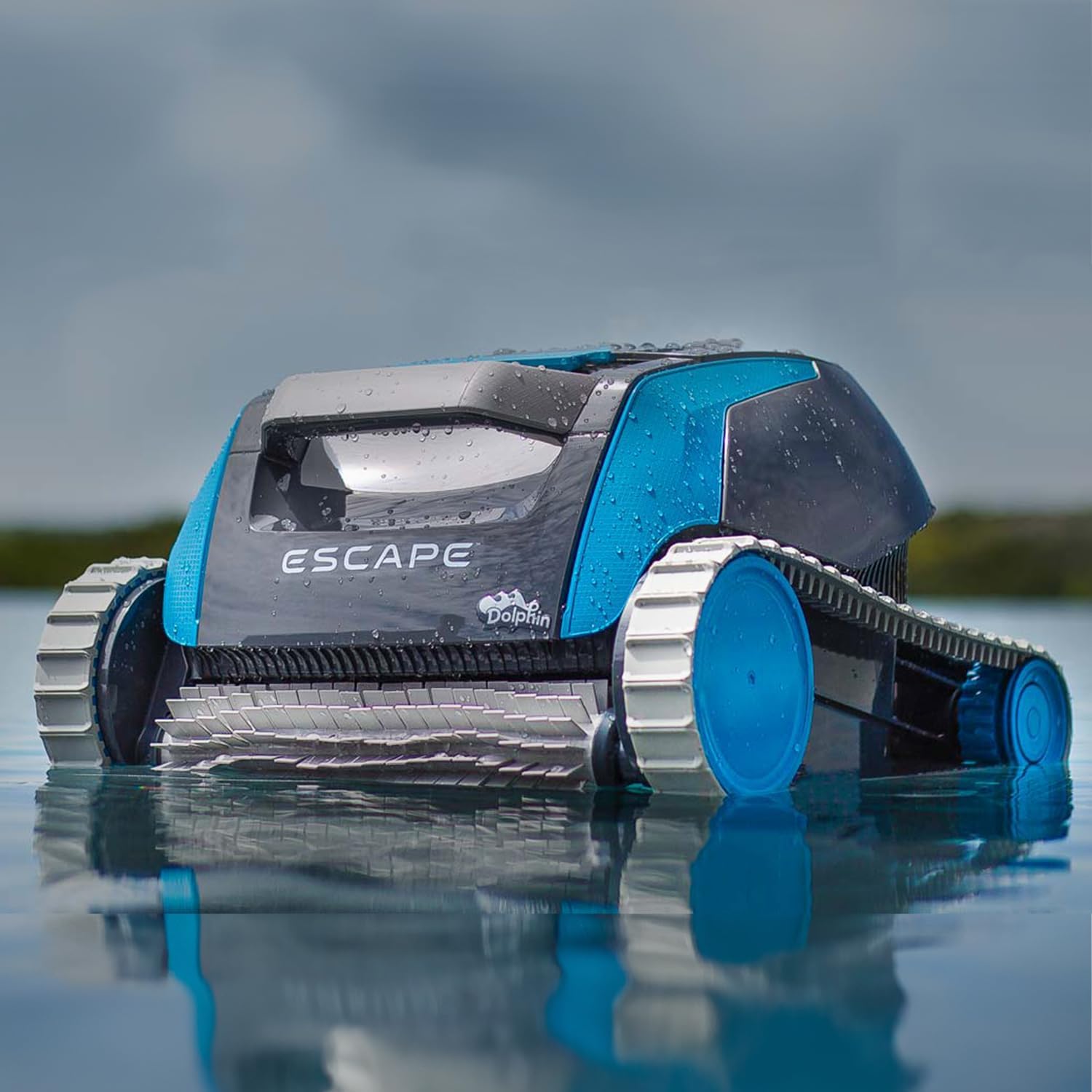 Dolphin Escape Robotic Pool Cleaner (2026 Model) — Massive Top-Loading Filter, Dual Motors, HyperBrush, HyperGrip Tracks, Smart Navigation — for Above Ground & In-Ground Pools up to 33ft