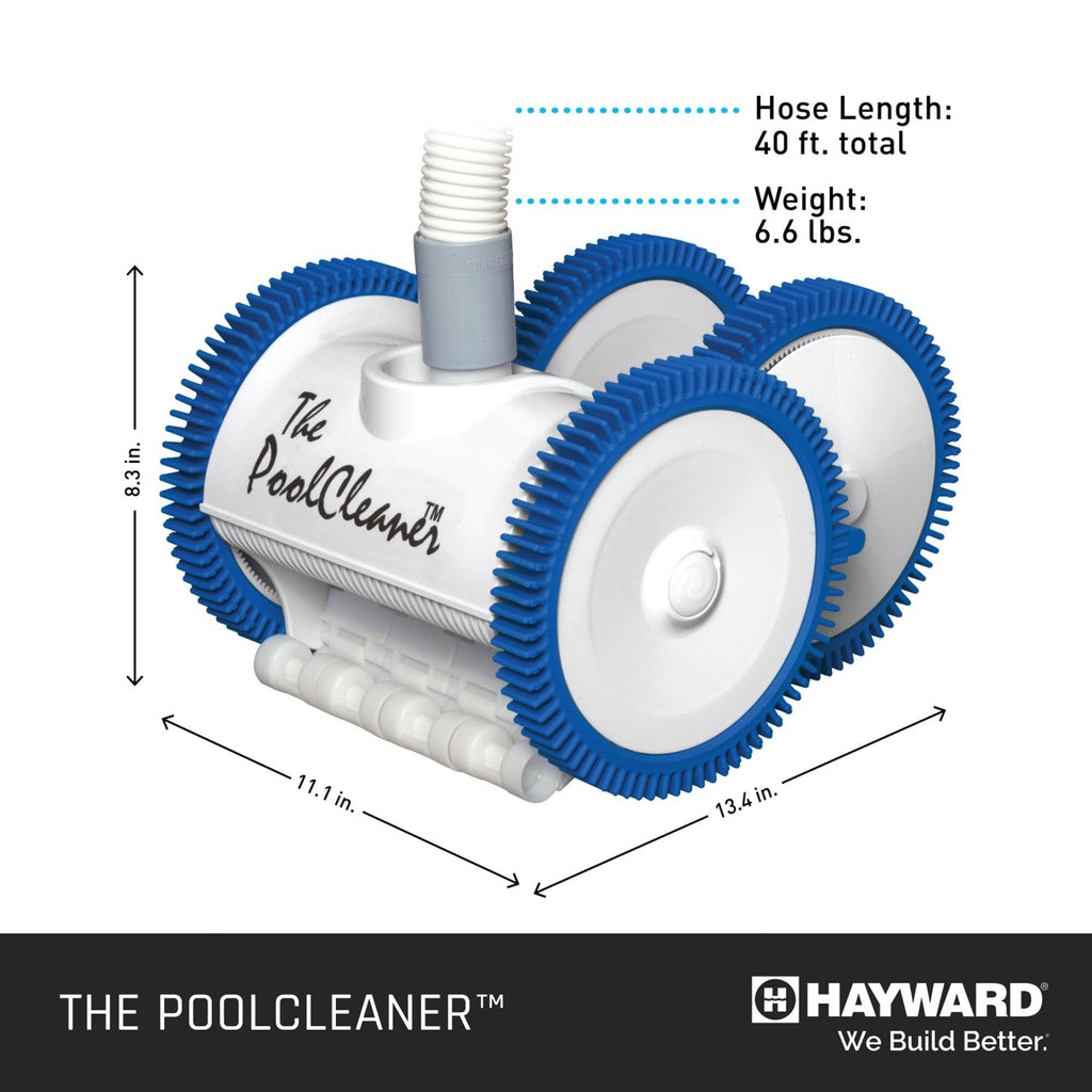Hayward Pool Vacuum for Inground Pools Poolvergnuegen Suction Pool Cleaner (2 Wheel) Automatic Vacuum for In-Ground Pools up to 16 x 32 ft