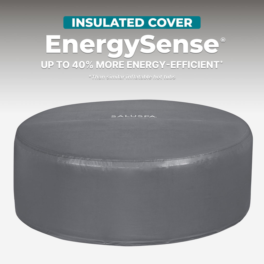 Bestway SaluSpa Fiji 2 to 4 Person Inflatable Hot Tub, Round Energy-Efficient Portable Outdoor Spa with 120 AirJets, 71" x 26"