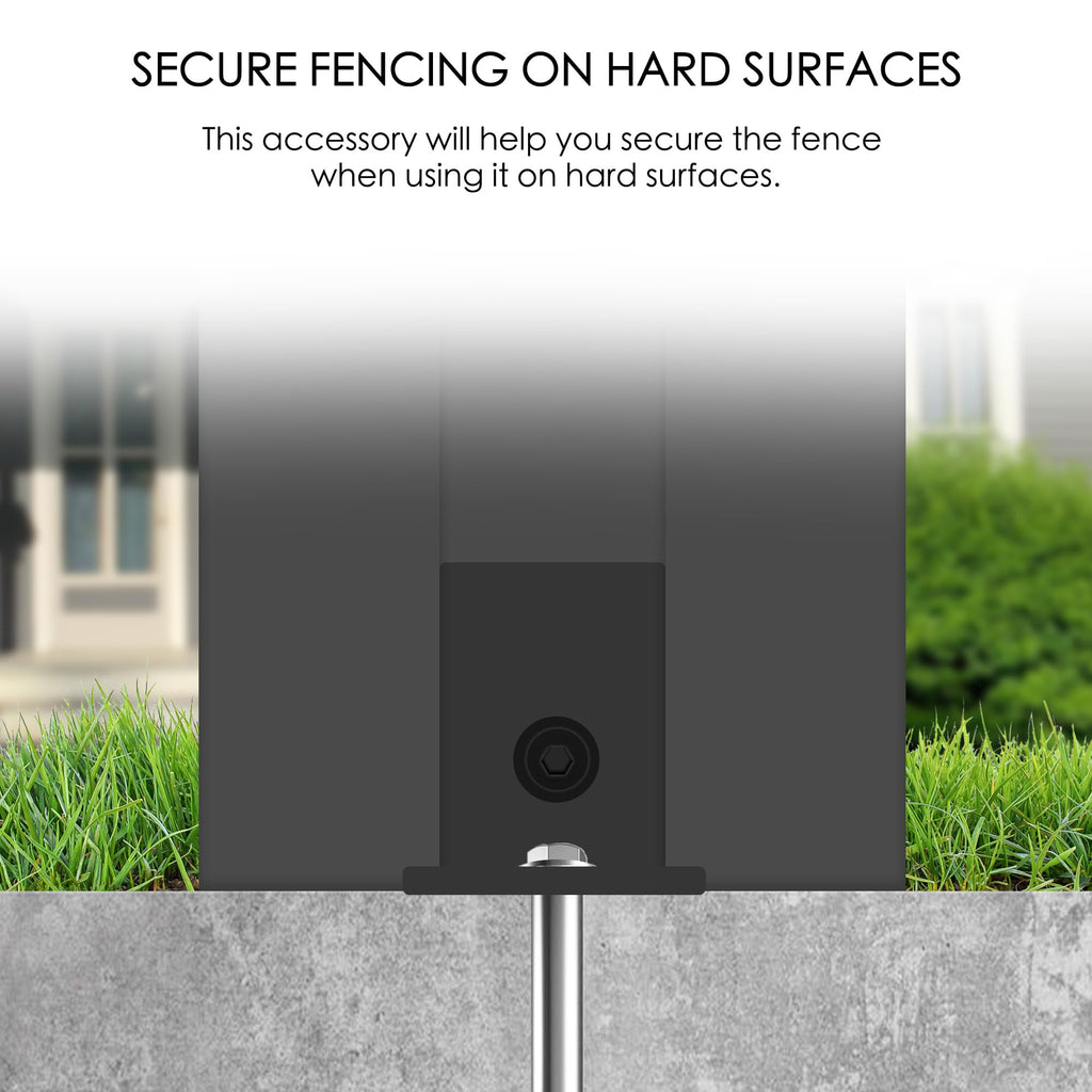 Kozyard 50" W x 48" H Outdoor Privacy Screens Aluminum Post, Air Conditioner Fence Panels, Pool Equipment Enclosure, Trash Can Screens Fence Kit for Outside Backyard Patio(Black/4Panels)