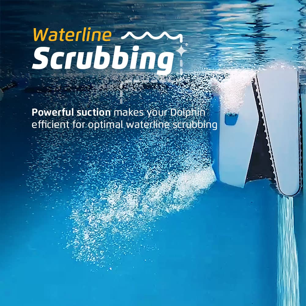 Dolphin Proteus DX3 Automatic Robotic Pool Vacuum Cleaner, Wall Climbing, Active Scrubber Brush, Ideal for In-ground Pools up to 33 FT in Length