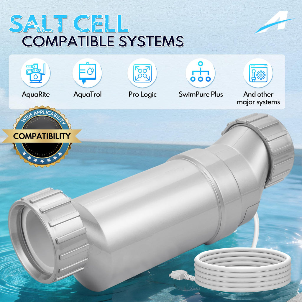T-15 Salt Cell Replacement for Hayward W3T-CELL-15, 40,000 Gallon Pool, Upgraded Silver Edition Fits AquaRite, ProLogic, SwimPure Plus 2-Year Warranty
