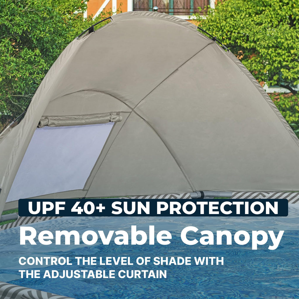 Bestway Power Steel 14’ x 42” Round Above Ground Outdoor Backyard Swimming Pool Set with 1,000 GPH Filter Pump, Ladder, and Pool Cover